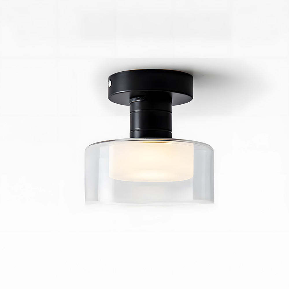 Nordic-Inspired Glass LED Ceiling Light for Hallway