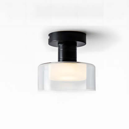 Nordic-Inspired Glass LED Ceiling Light for Hallway