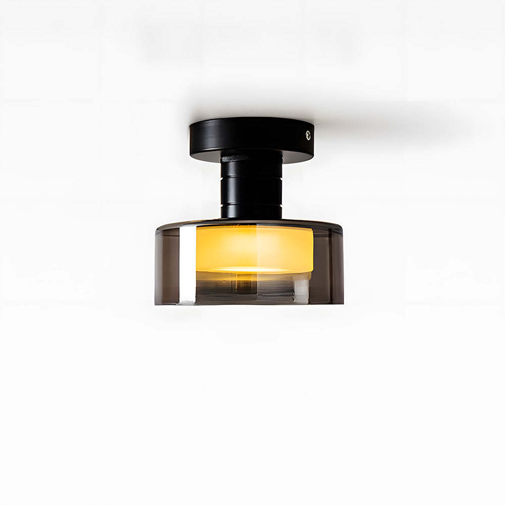 Nordic-Inspired Glass LED Ceiling Light for Hallway