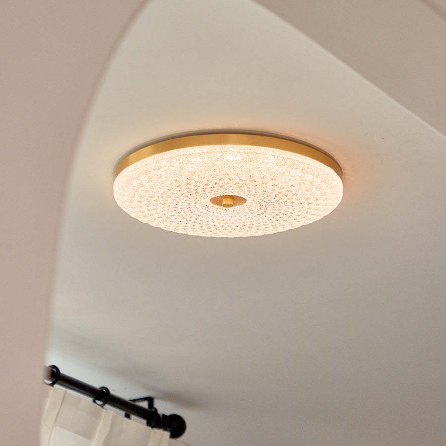 Modern Crystal Ceiling Light LED Creative Copper Ceiling Lamp -Homdiy