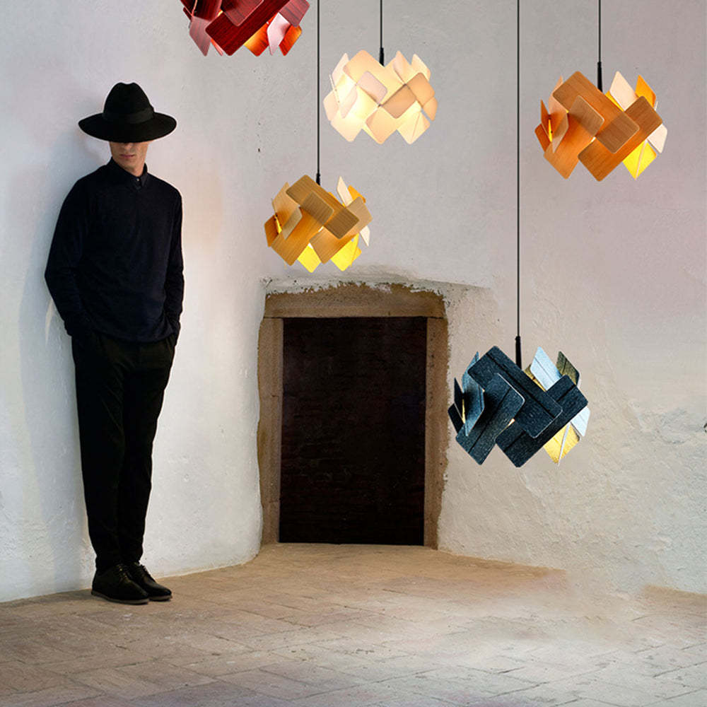 Abstract Creative Pendant Light Flower Petal Hanging Lamp -Homdiy