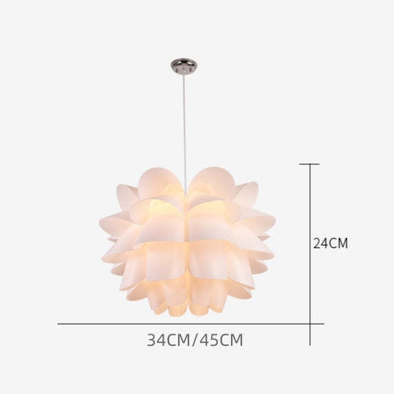 Modern Lotus Flower Shape Lampshade Pendant Chandelier -Homdiy