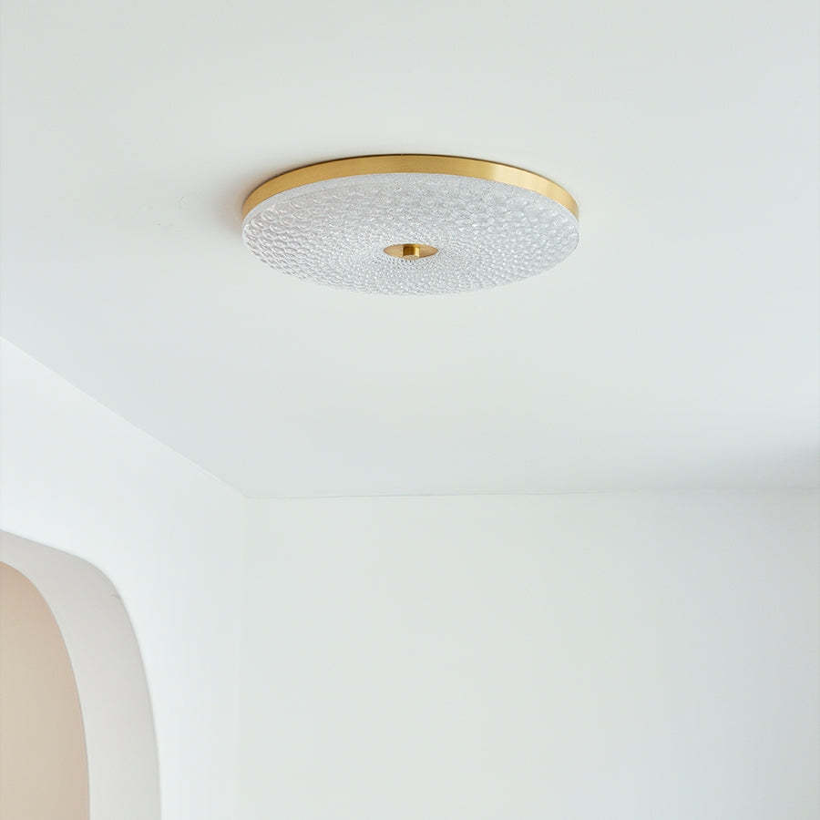 Modern Crystal Ceiling Light LED Creative Copper Ceiling Lamp -Homdiy