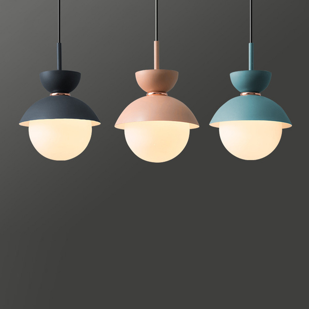 [Copy]Elegant Flower Shape Glass Dining Room Pendant Light