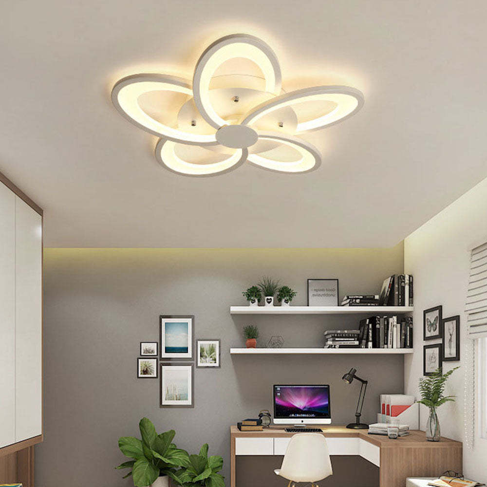 LED Flush Mount Acrylic Windmill Ceiling Light -Homdiy