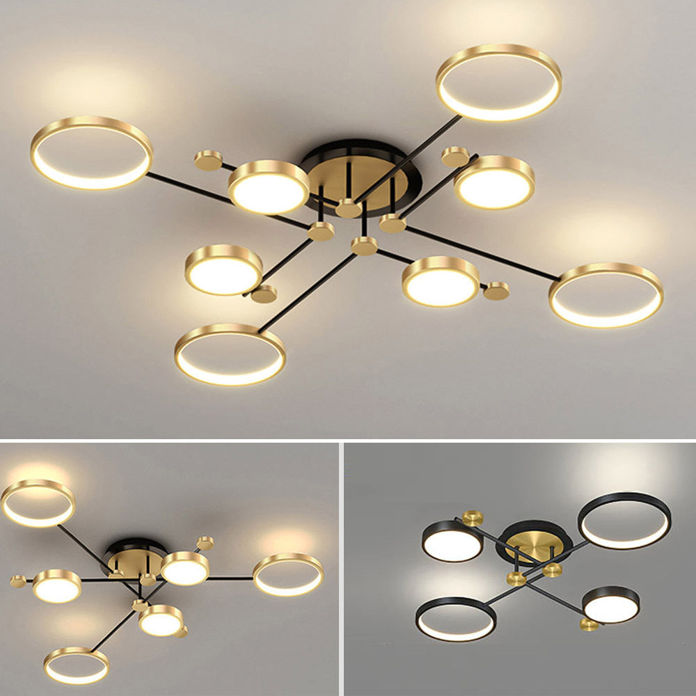Modern Luxurious Metal LED Living Room Ceiling Light   SKU 未定