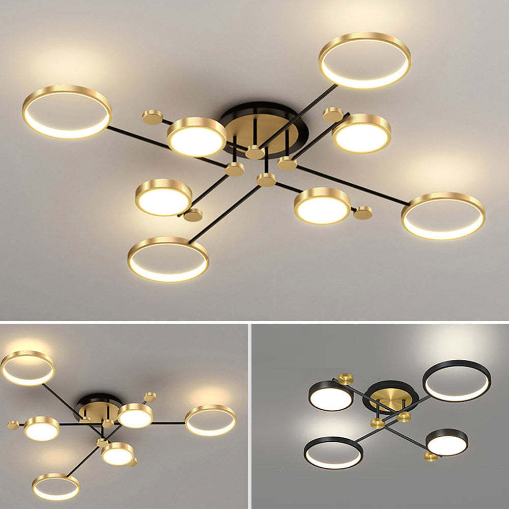 Modern Luxurious Metal LED Living Room Ceiling Light   SKU 未定