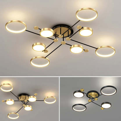 Modern Luxurious Metal LED Living Room Ceiling Light   SKU 未定
