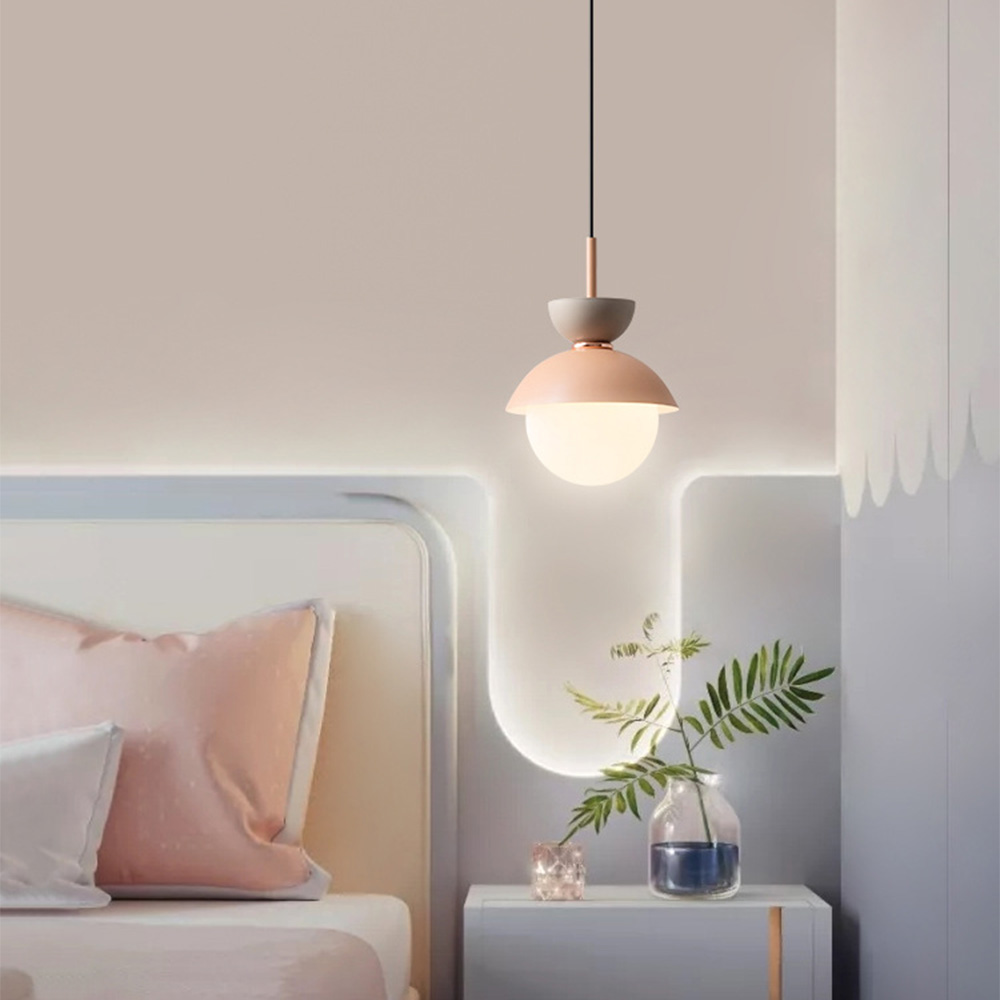 [Copy]Elegant Flower Shape Glass Dining Room Pendant Light