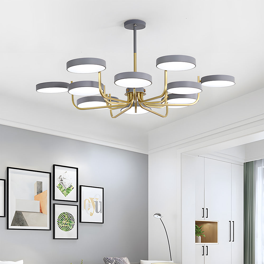 Nordic Iron LED Ceiling Light for Living Room