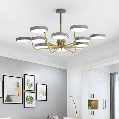Nordic Iron LED Ceiling Light for Living Room