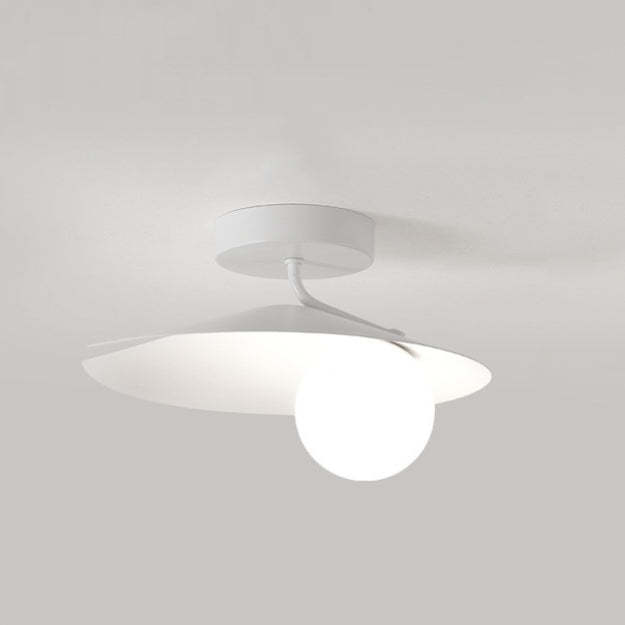 Nordic Geometric Ring Semi Flush Ceiling Lights for Hallway -Homdiy