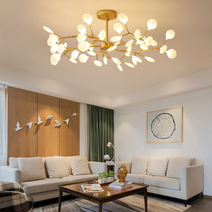 Modern Metal Acrylic Chandelier Ceiling Light