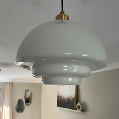 Art Milk White Cloud Glass Pendant Light