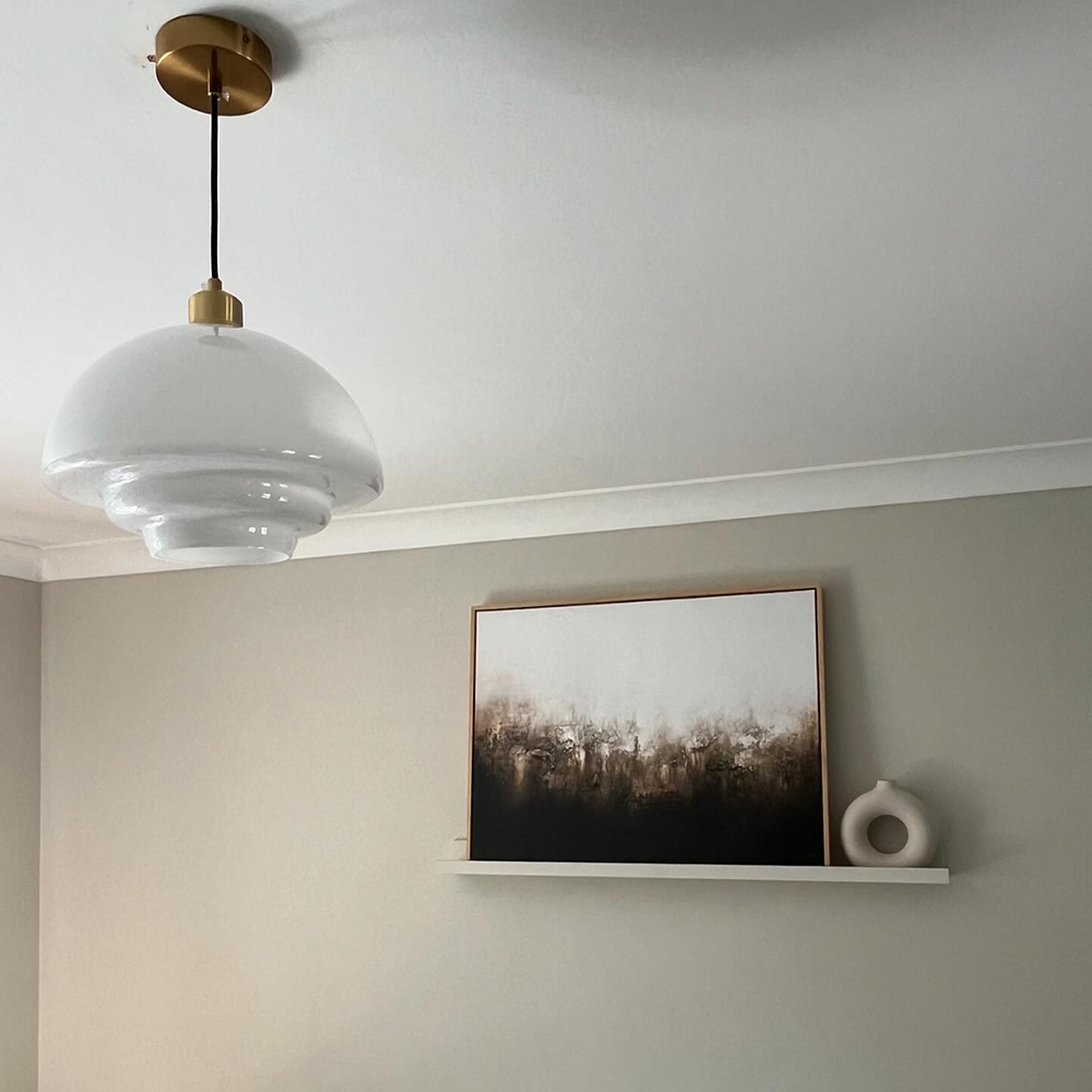 Art Milk White Cloud Glass Pendant Light