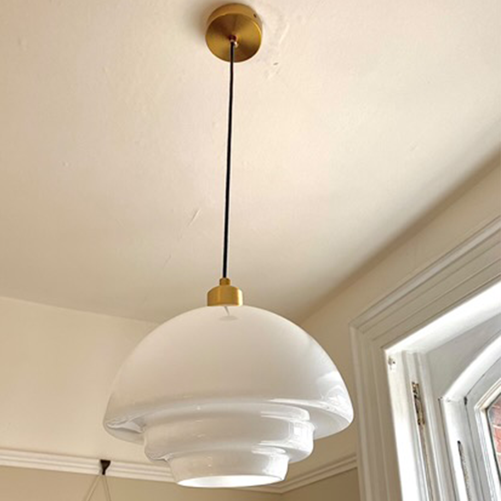 Art Milk White Cloud Glass Pendant Light