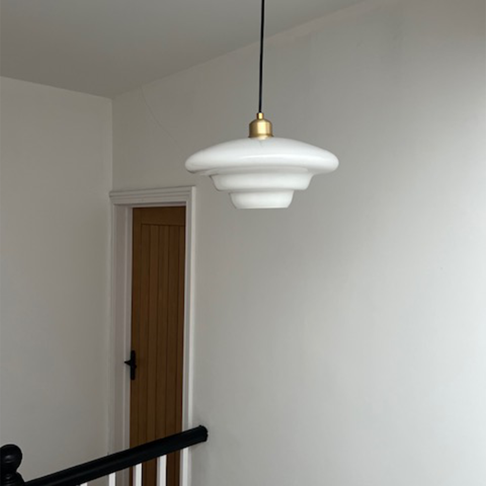 Art Milk White Cloud Glass Pendant Light