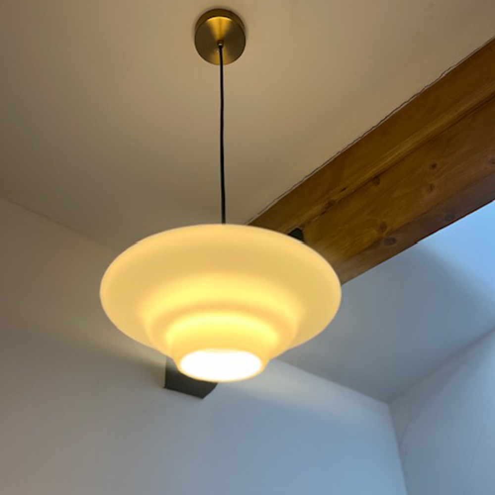 Art Milk White Cloud Glass Pendant Light