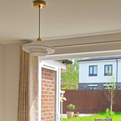 Art Milk White Cloud Glass Pendant Light