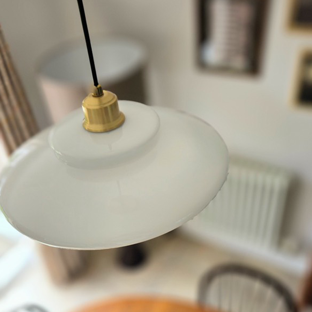 Art Milk White Cloud Glass Pendant Light