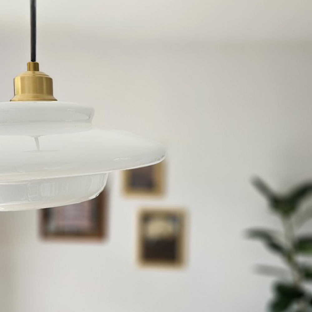 Art Milk White Cloud Glass Pendant Light