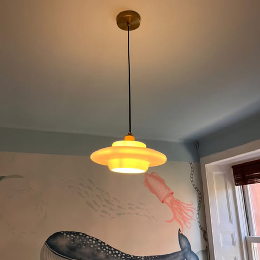 Art Milk White Cloud Glass Pendant Light