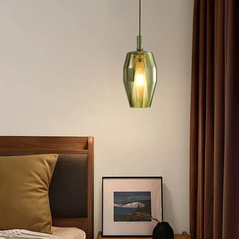 Modern Colorful Glass Pendant Lamp for Dining Table