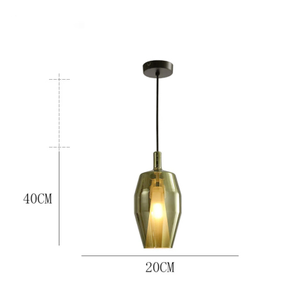 Modern Colorful Glass Pendant Lamp for Dining Table