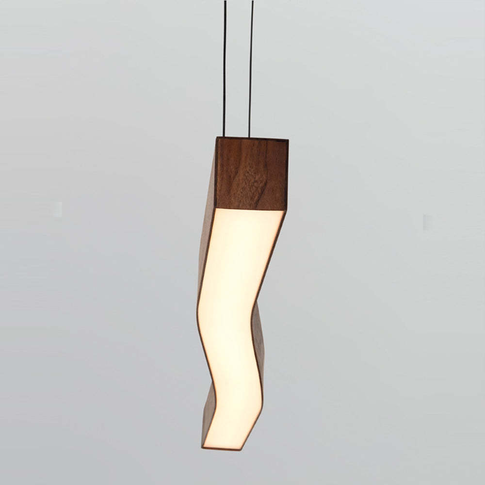 Geometry Wood LED Pendant Light -Homdiy
