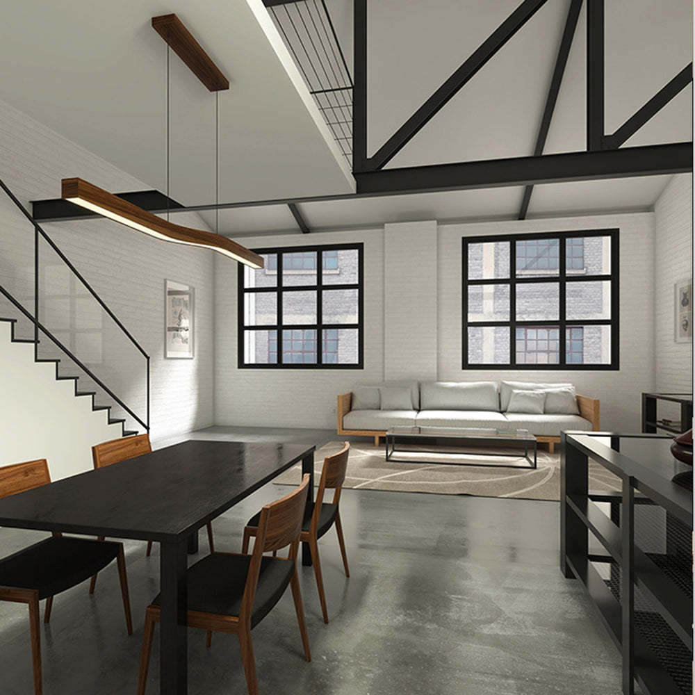 Geometry Wood LED Pendant Light -Homdiy