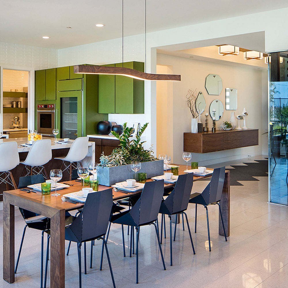 Geometry Wood LED Pendant Light -Homdiy