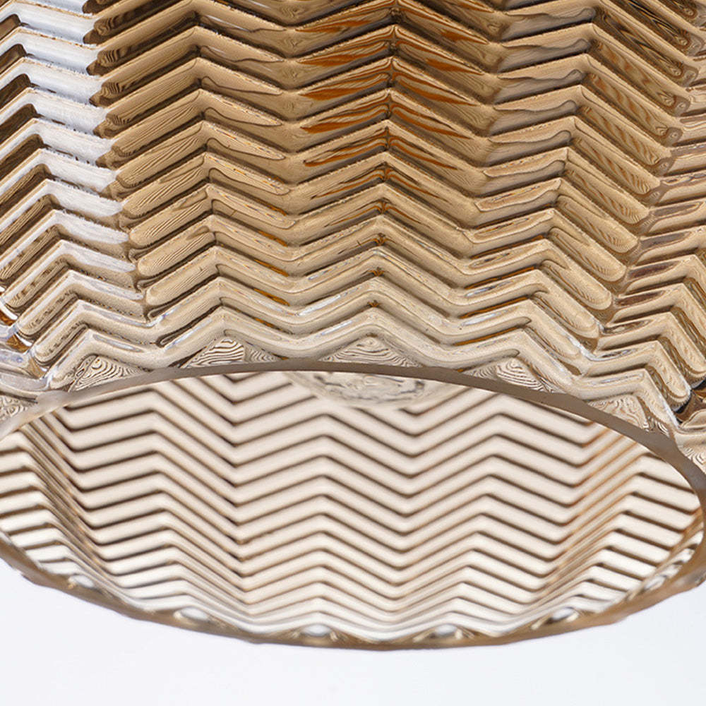 Nordic Wavy Glass Shaded Single Head Pendant Light -Homdiy