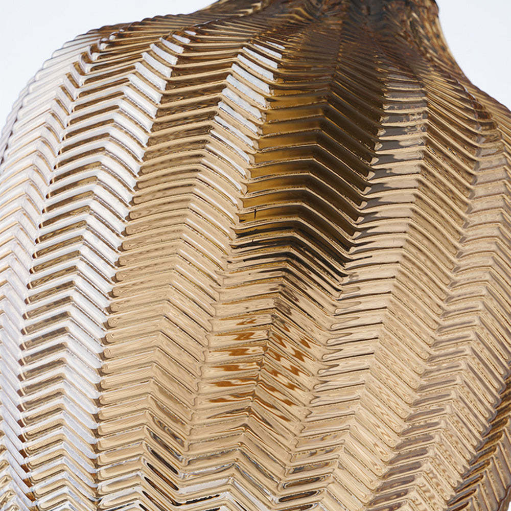 Nordic Wavy Glass Shaded Single Head Pendant Light -Homdiy