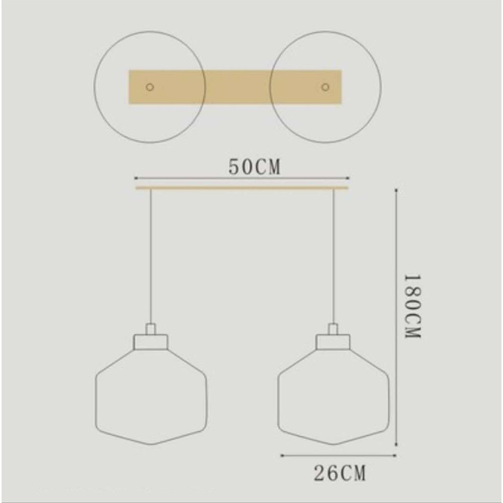 Modernism Prismatic Glass Pendant Lamp -Homdiy