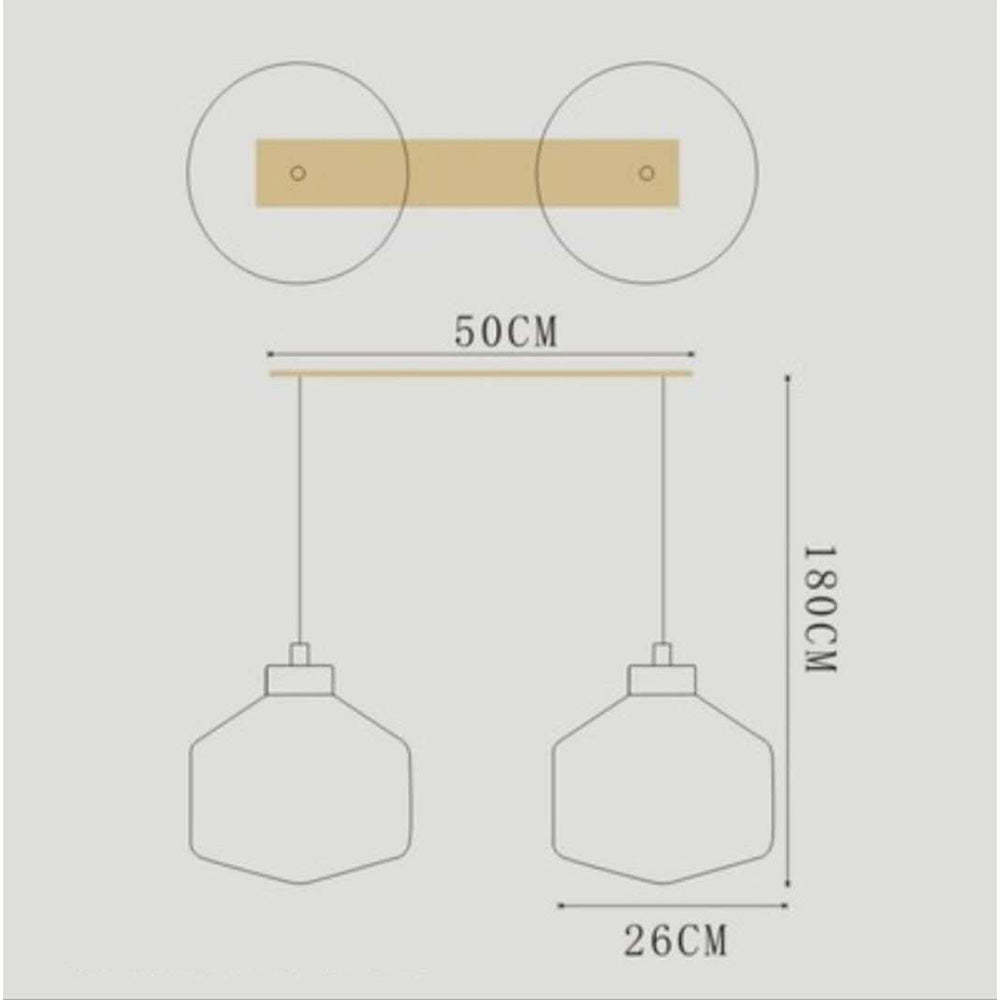 Modernism Prismatic Glass Pendant Lamp -Homdiy