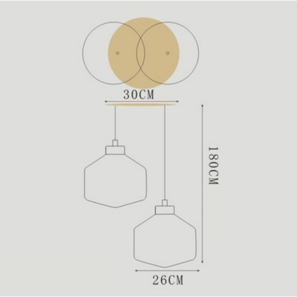 Modernism Prismatic Glass Pendant Lamp -Homdiy