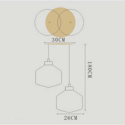 Modernism Prismatic Glass Pendant Lamp -Homdiy