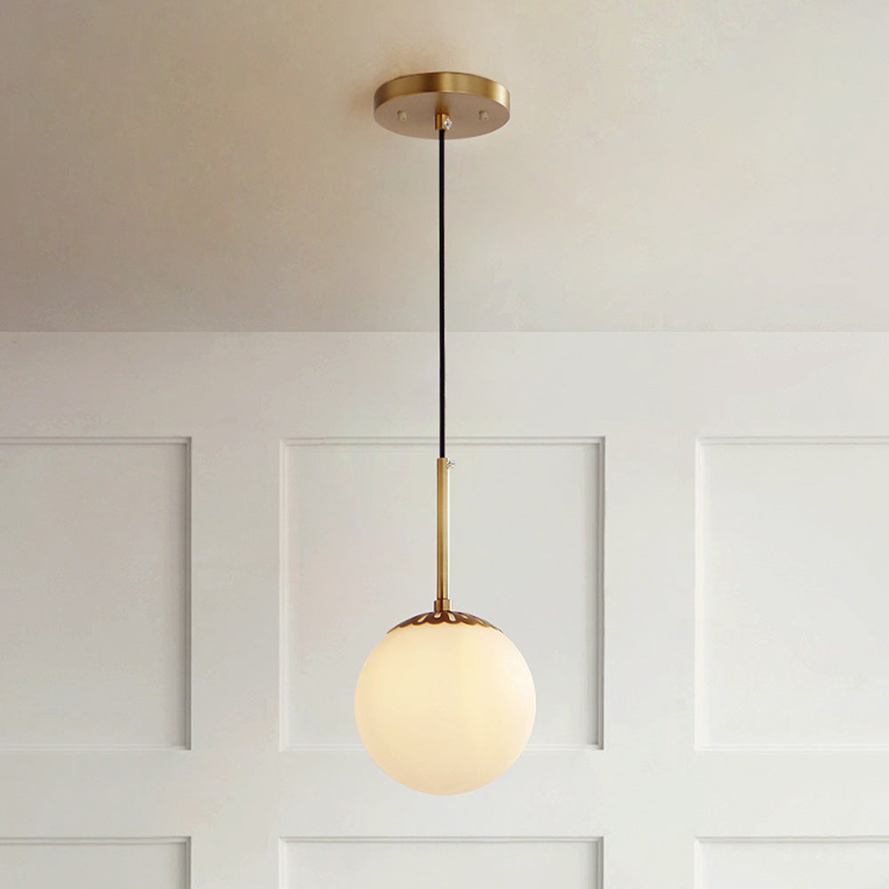 Simplistic Glass Ball Single Head Pendant Light -Homdiy