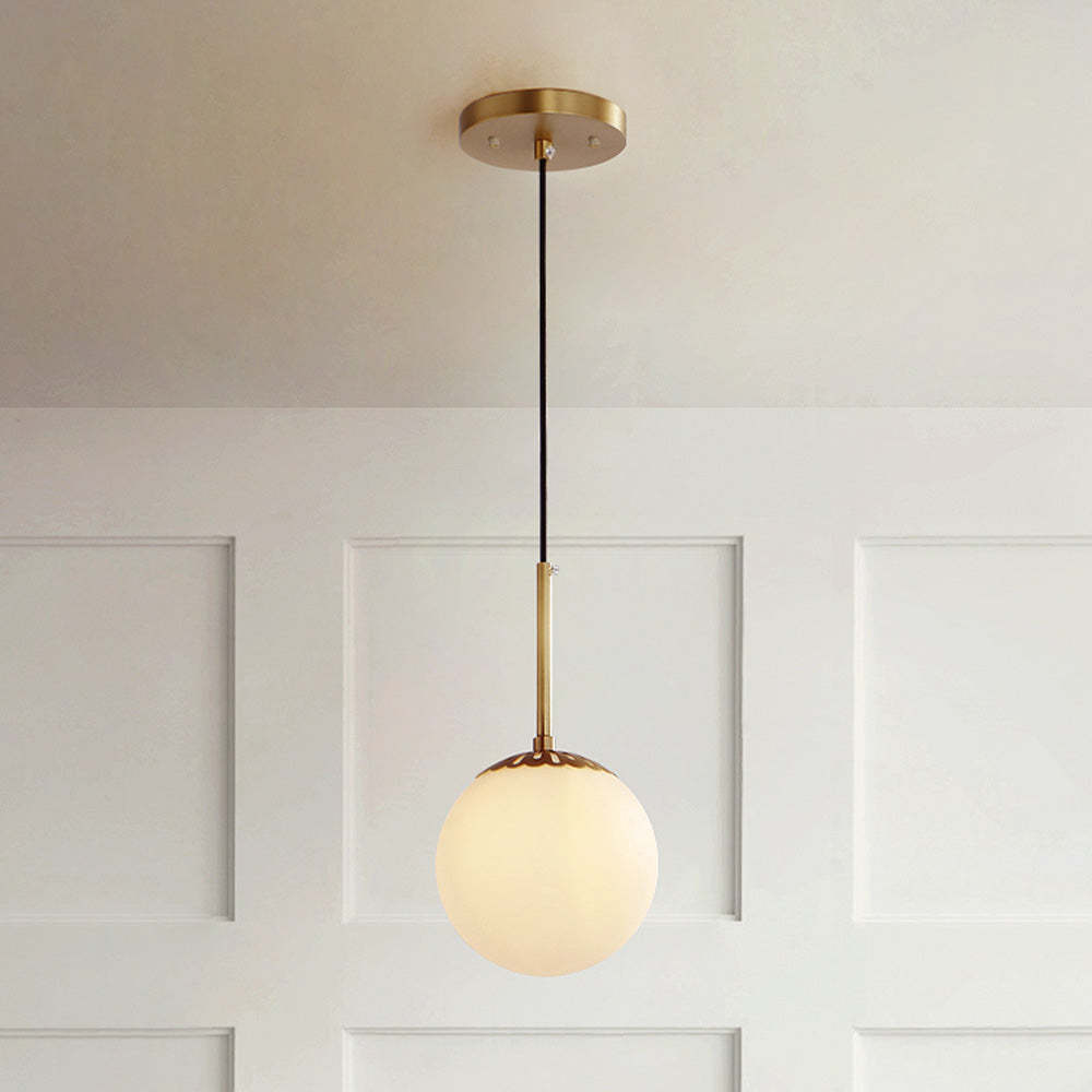 Simplistic Glass Ball Single Head Pendant Light -Homdiy