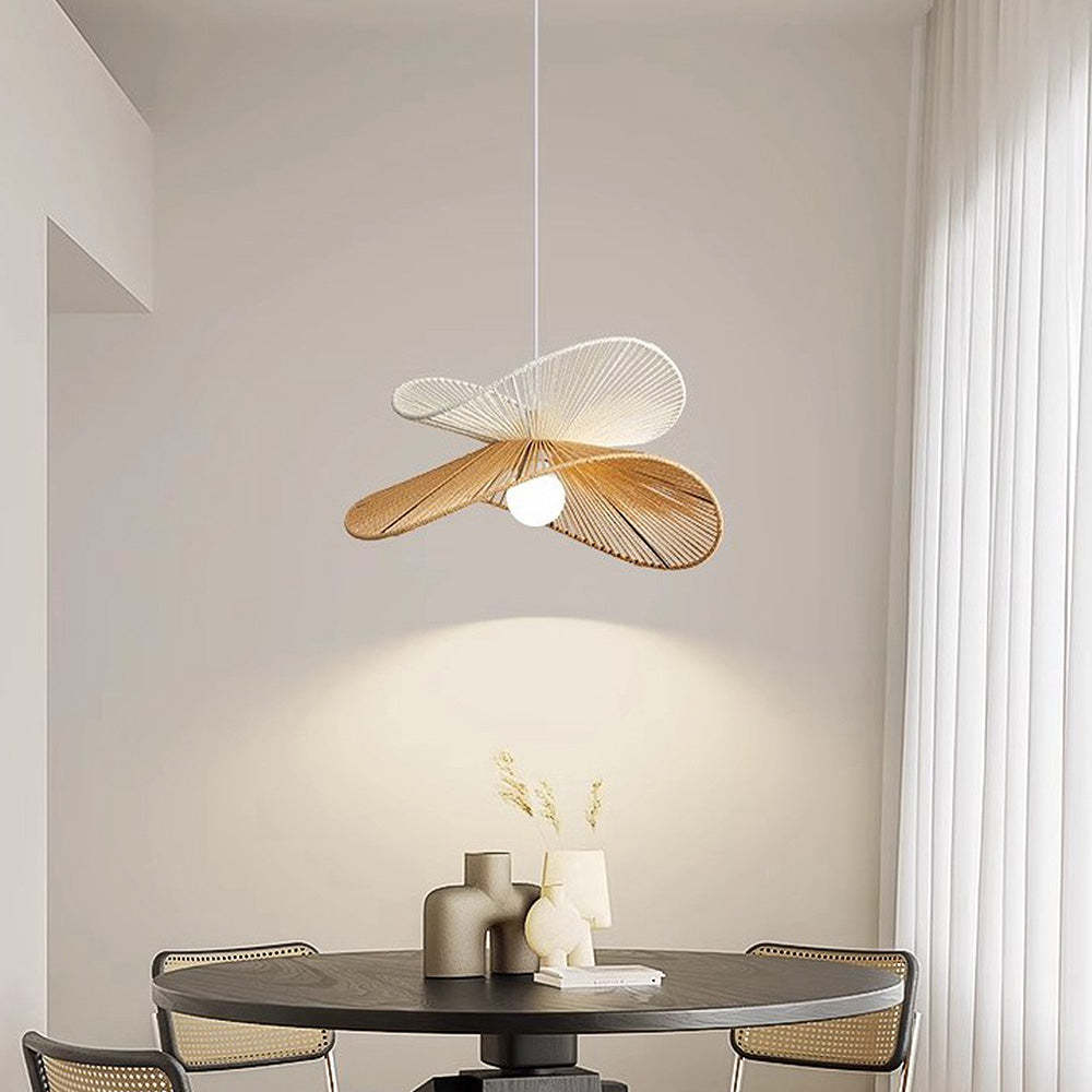 Natural Woven Simple Pendant Light -Homdiy