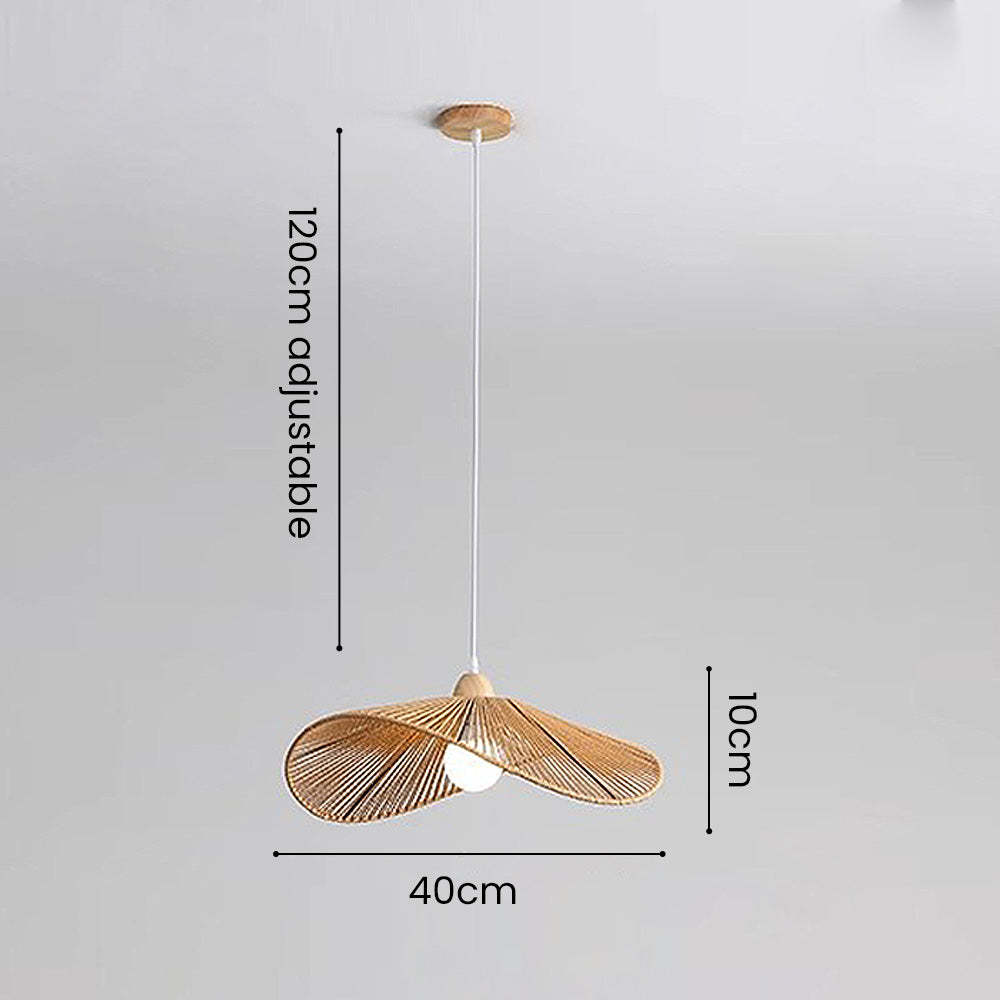 Natural Woven Simple Pendant Light -Homdiy