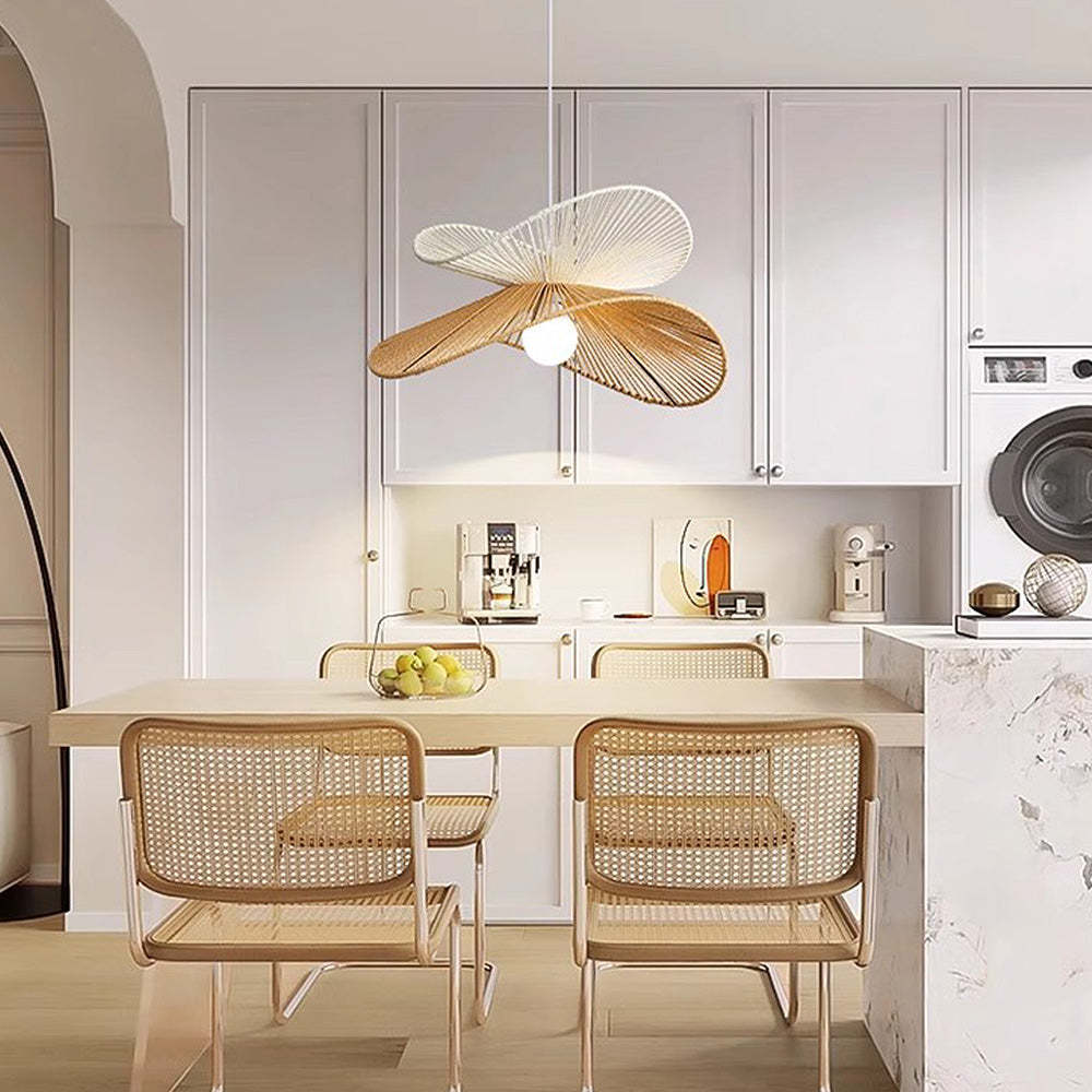 Natural Woven Simple Pendant Light -Homdiy