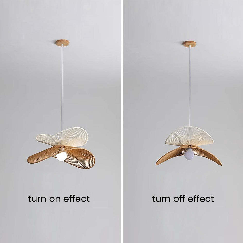 Natural Woven Simple Pendant Light -Homdiy