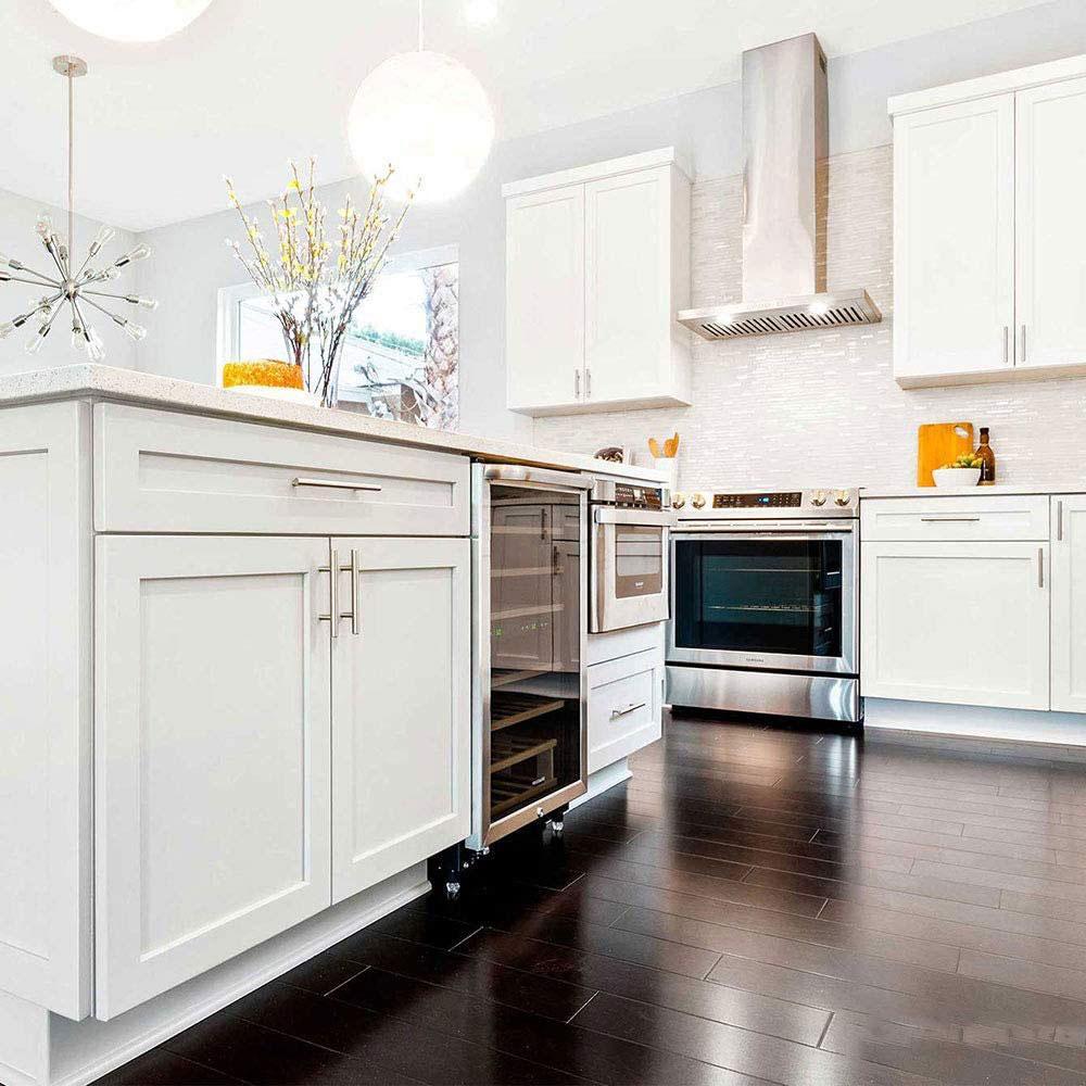 12 Pack Kitchen Bar Handle Pull With Brushed Nickel Finish(LS201BSS) -Homdiy