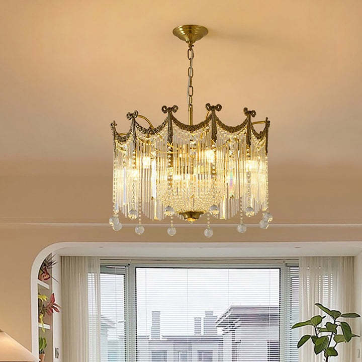 Vintage Palace Gold Crystal Chandelier -Homdiy