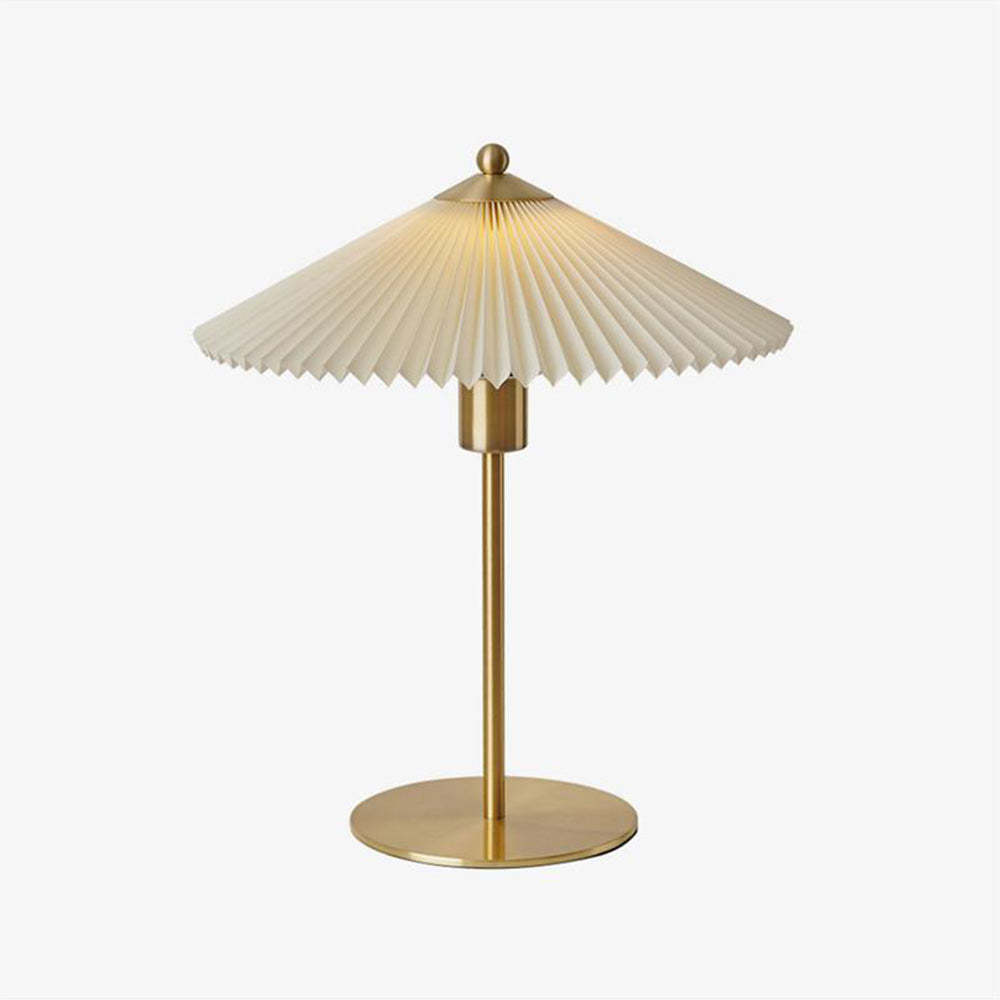 Mid-Century Pleated Table Light For Bedroom -Homdiy