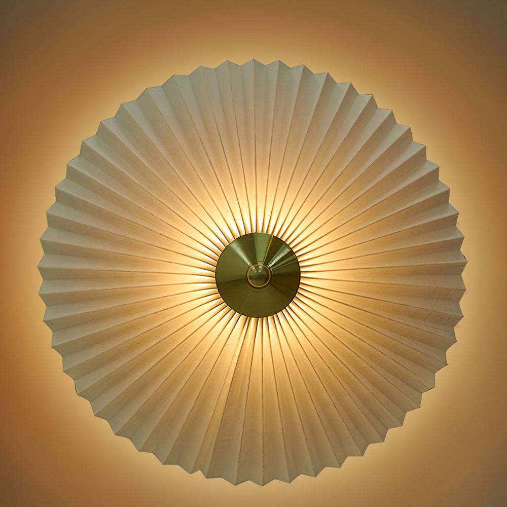 Mid-Century Pleated Table Light For Bedroom -Homdiy