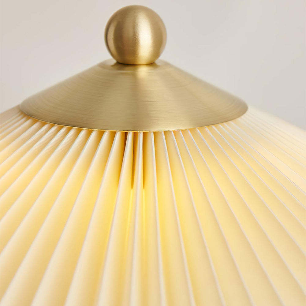 Mid-Century Pleated Table Light For Bedroom -Homdiy