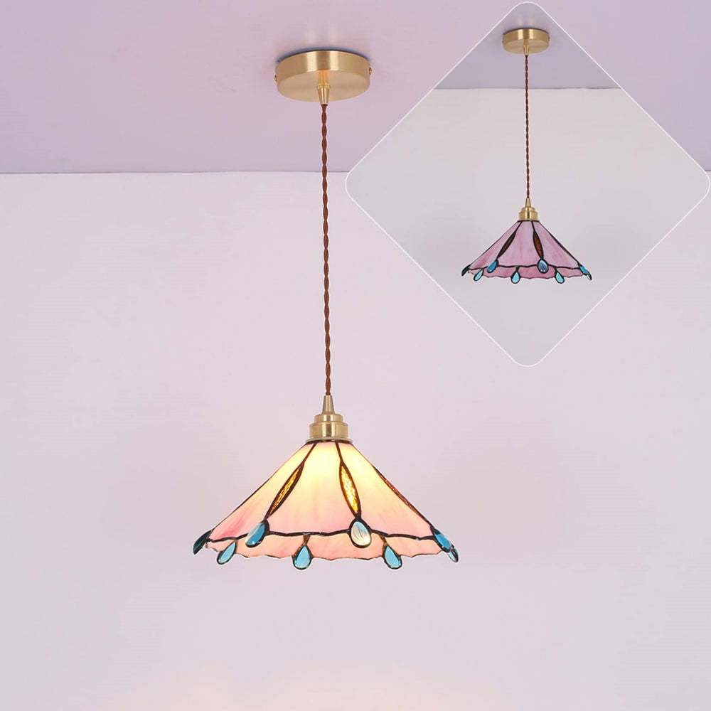 Retro Stained Glass Tiffany Pendant Light -Homdiy