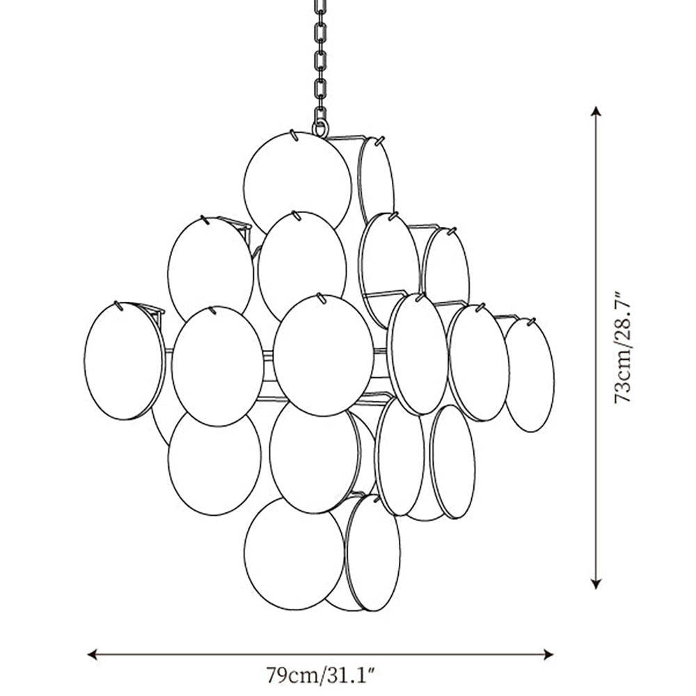 Vintage Pink Murano Glass Chandelier -Homdiy